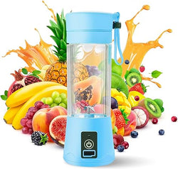 Portable Blender - Compact and USB Rechargeable Personal Travel Blenders for Smoothies, Shakes and Ice - Mini Fruit Juice Mixing Shaker Bottle