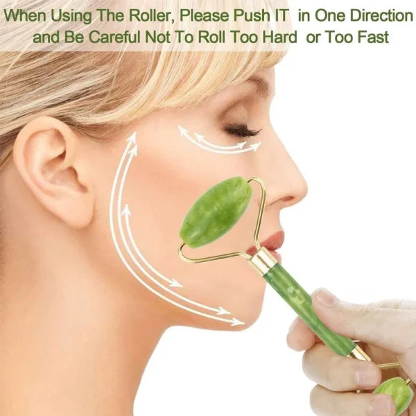 Jade Roller Single Plastic Facial Roller Manual Massage For Women